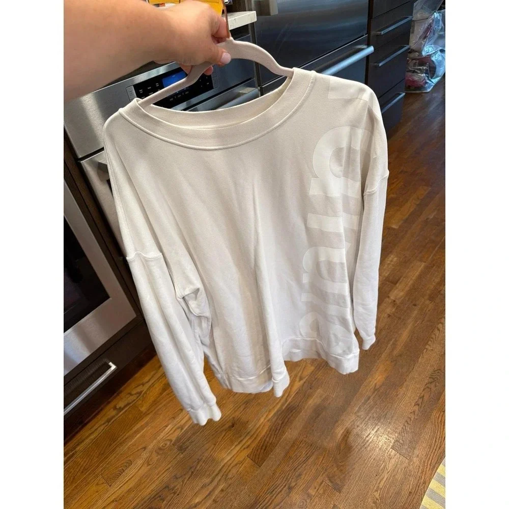 Lululemon Perfectly Oversized Crew wordmark women's‎ xxl